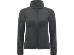 B&C Hooded Softshell /women Dámská 3-vrstvá softshellová bunda s kapucí 01.0937 dark grey