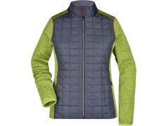 Daiber JN 741 Dámská pletená hybridní bunda 02.0741 kiwi melange/anthracite melange