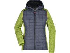 Daiber JN 771 Dámská pletená hybridní bunda 02.0771 kiwi melange/anthracite melange