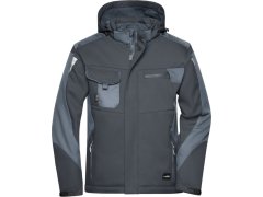 Daiber JN 824 Pracovní zimní softshellová bunda - Strong 02.0824 black/carbon