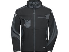 Daiber JN 844 Pracovní letní softshellová bunda - Strong 02.0844 black/carbon