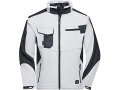 Daiber JN 844 Pracovní letní softshellová bunda - Strong 02.0844 white/carbon