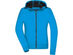 Daiber JN 1145 Dámská 2-vrstvá softshellová bunda s kapucí 02.1145 blue/black