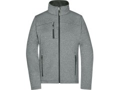 Daiber JN 1147 Dámská 2-vrstvá melanžová softshell bunda 02.1147 dark melange/black