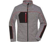 Daiber JN 1817 Dámská pletená fleecová bunda 02.1817 carbon melange/black/red