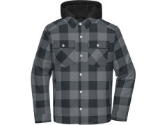 Daiber JN 1872 Prošívaná košilová bunda 02.1872 black/metal grey