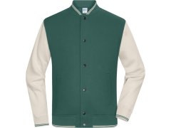 Daiber 8044 College bunda z bio bavlny 02.8044 smoky green/sandstone