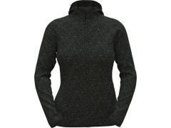 Stedman Lux Knit Fleece Jacket Women Dámská pletená fleecová bunda s kapucí 05.5560 black opal heather