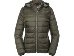 Russell Athletic 440F Dámská Nano bunda s kapucí 10.440F dark olive