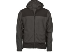 Tee Jays TJ 9124 Fleecová bunda s kapucí "Mountain" 18.9124 asphalt/black