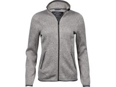 Tee Jays TJ 9616 Dámská melanžová pletená fleecová bunda 18.9616 grey melange