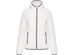 Kariban K 6111 Lehká dámská prošívaná bunda s kapucí 20.6111 white