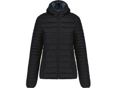Kariban K 6111 Lehká dámská prošívaná bunda s kapucí 20.6111 black