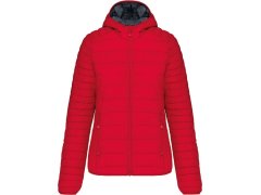 Kariban K 6111 Lehká dámská prošívaná bunda s kapucí 20.6111 red