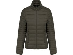 Kariban K 6121 Lehká dámská prošívaná bunda 20.6121 dark khaki