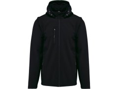 Kariban K 422 Unisex 3-vrstvá softshellová bunda s&nbsp;kapucí 20.K422 black