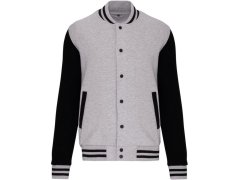 Kariban K 497 Unisex college bunda "Teddy" 20.K497 oxford grey/black