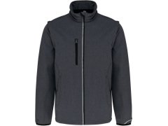 Kariban ProAct PA 323 3-vrstvá softshellová bunda s odep. rukávy 20.P323 marl dark grey
