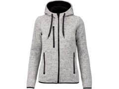 Kariban ProAct PA 366 Dámská pletená fleecová bunda s kapucí 20.P366 light grey melange