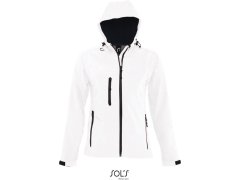 SOL´S Replay Women Dámská 3-vrstvá softshellová bunda s kapucí 25.6802 white
