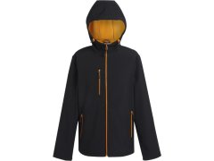 Regatta TRA 705 2-vrstvá softshellová bunda "Navigate" 36.A705 black/orange pop