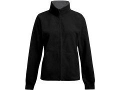 Promodoro 7985 Dámská dvojitá fleecová bunda 40.7985 black/light grey
