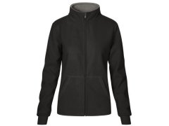 Promodoro 7985 Dámská dvojitá fleecová bunda 40.7985 graphite/light grey