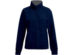 Promodoro 7985 Dámská dvojitá fleecová bunda 40.7985 navy/light grey