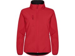 Clique Classic Softshell Jkt W Dámská 3-vrstvá softshellová bunda 67.0915 red