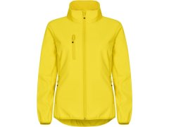 Clique Classic Softshell Jkt W Dámská 3-vrstvá softshellová bunda 67.0915 lemon