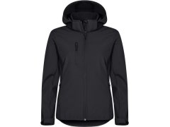 Clique Classics Softshell Hoody W Dámská 3-vrstvá softshellová bunda s kapucí 67.0917 black