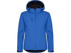 Clique Classics Softshell Hoody W Dámská 3-vrstvá softshellová bunda s kapucí 67.0917 royal blue