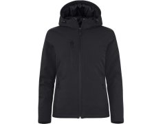 Clique Padded Hooded Softshell Women Dámská zateplená softshellová bunda s kapucí 67.0953 black