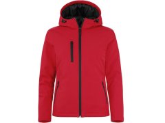 Clique Padded Hooded Softshell Women Dámská zateplená softshellová bunda s kapucí 67.0953 red