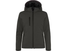 Clique Padded Hooded Softshell Women Dámská zateplená softshellová bunda s kapucí 67.0953 dark grey