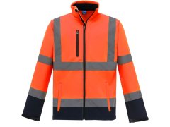 Yoko HVK 09 Hi-Vis softshellová bunda 79.VK09 hi vis orange/navy