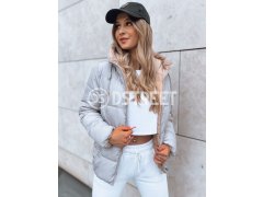 Dámská oboustranná péřová bunda VICTORIA SNUG šedá Dstreet TY3696