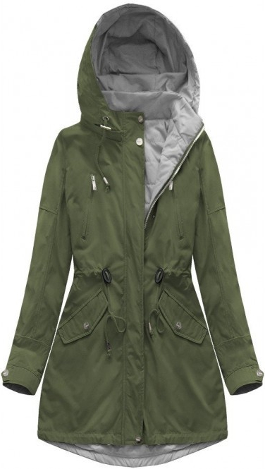 Oboustranná bunda parka s kapucí (W0232BIG)-GEMINI - Dámské oblečení bundy