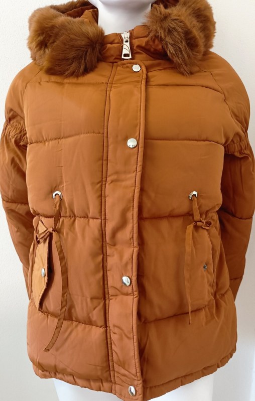 Dámská zimní bunda BX4195.57 písková - FPrice