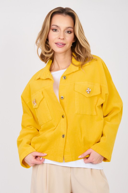 hřejivá kordová bunda model 224982 Rue Paris - Dámské oblečení bundy