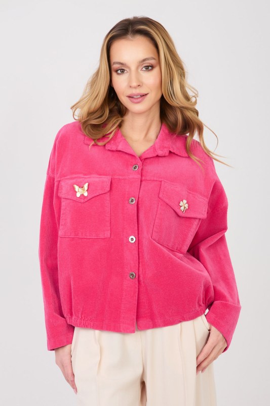 hřejivá kordová bunda model 224983 Rue Paris - Dámské oblečení bundy