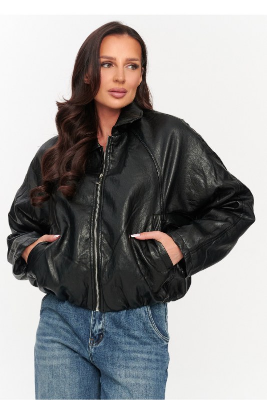 Bunda oversize model 230867 Makadamia - Dámské oblečení bundy
