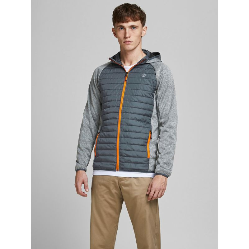 Prošívaná bunda Jack&Jones JJEMULTI QUILTED JACKET 12182242 GREY MELANGE/SET-IN SLE - Dámské oblečení bundy