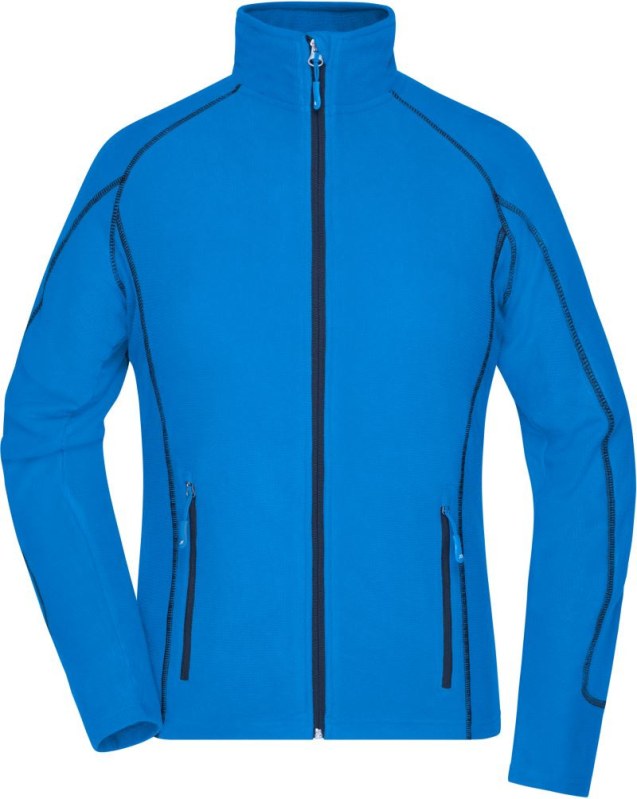 Daiber JN 596 Dámská strukturovaná fleecová bunda 02.0596 aqua/navy