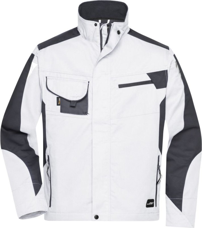 Daiber JN 821 Pracovní bunda - Strong 02.0821 white/carbon