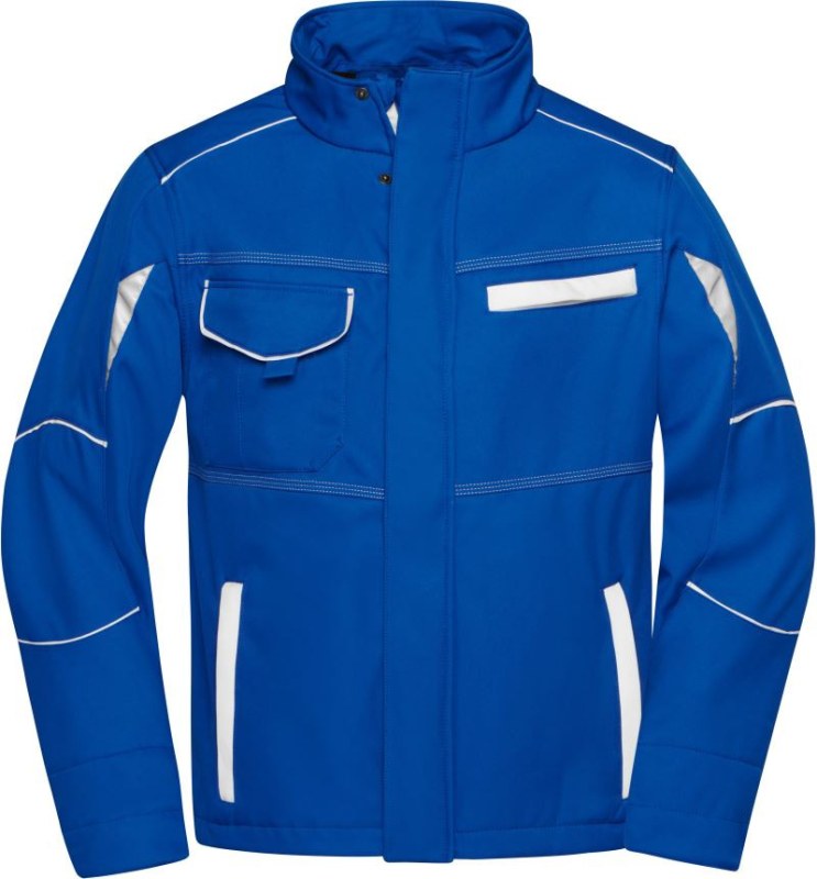 Daiber JN 851 Pracovní letní softshellová bunda - Color 02.0851 royal/white