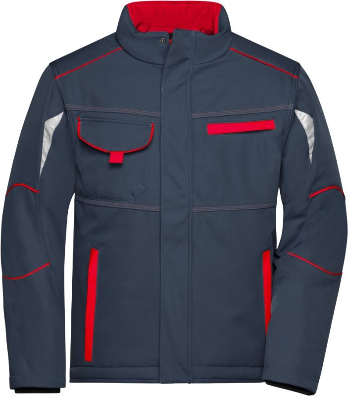 Daiber JN 853 Pracovní zimní softshellová bunda - Color 02.0853 carbon/red