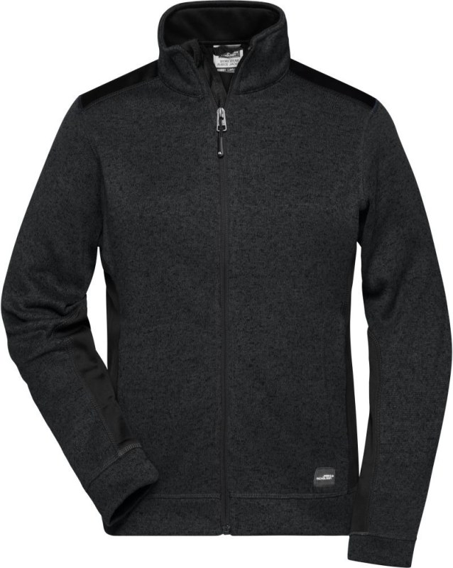 Daiber JN 861 Dámská pracovní pletená fleece bunda - Strong 02.0861 black/black