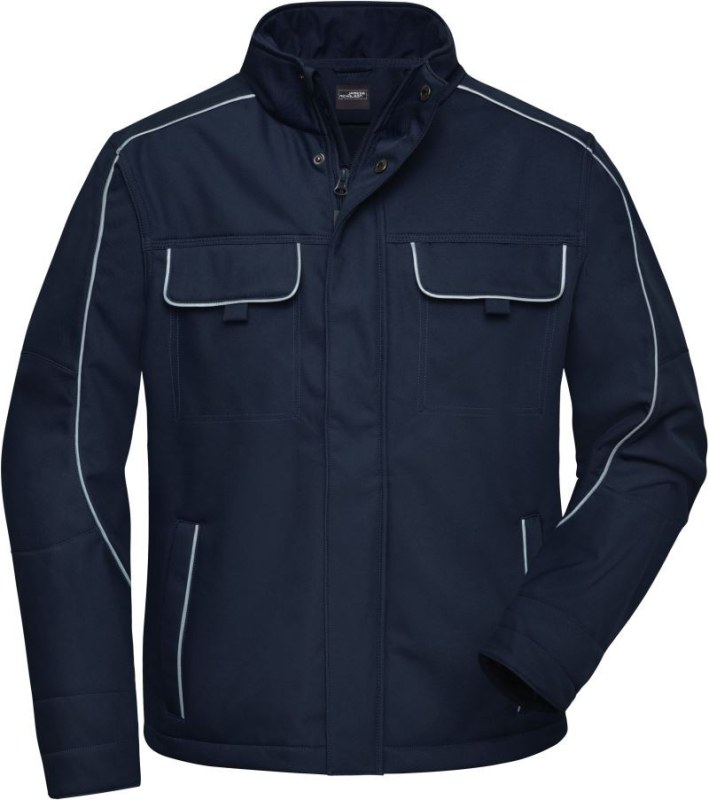 Daiber JN 884 Pracovní softshellová bunda - Solid 02.0884 navy