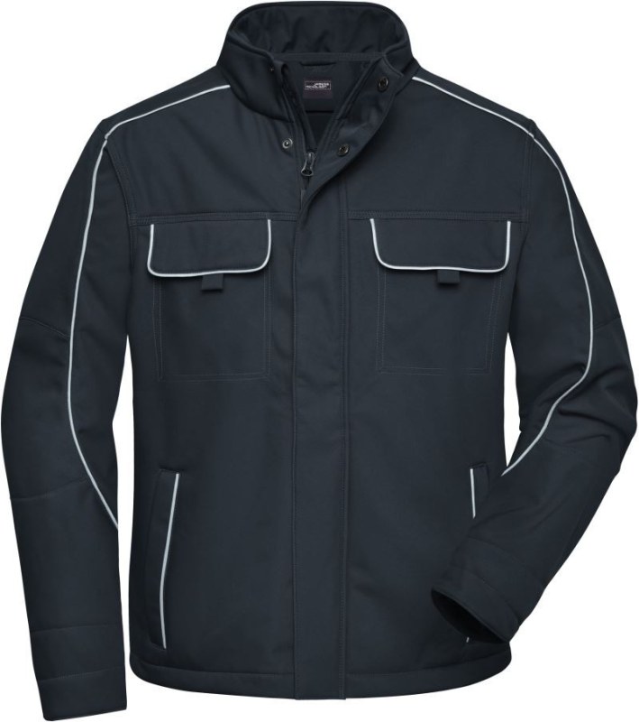 Daiber JN 884 Pracovní softshellová bunda - Solid 02.0884 carbon